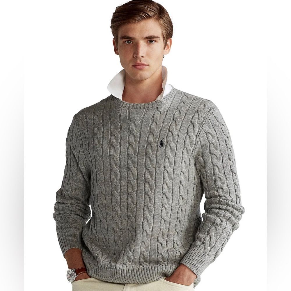 Polo by Ralph Lauren Gray Crewneck Sweater